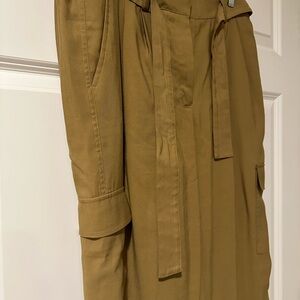 Khaki dress slacks.